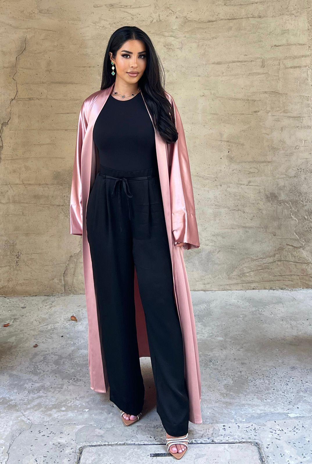Shiny Pink Abaya