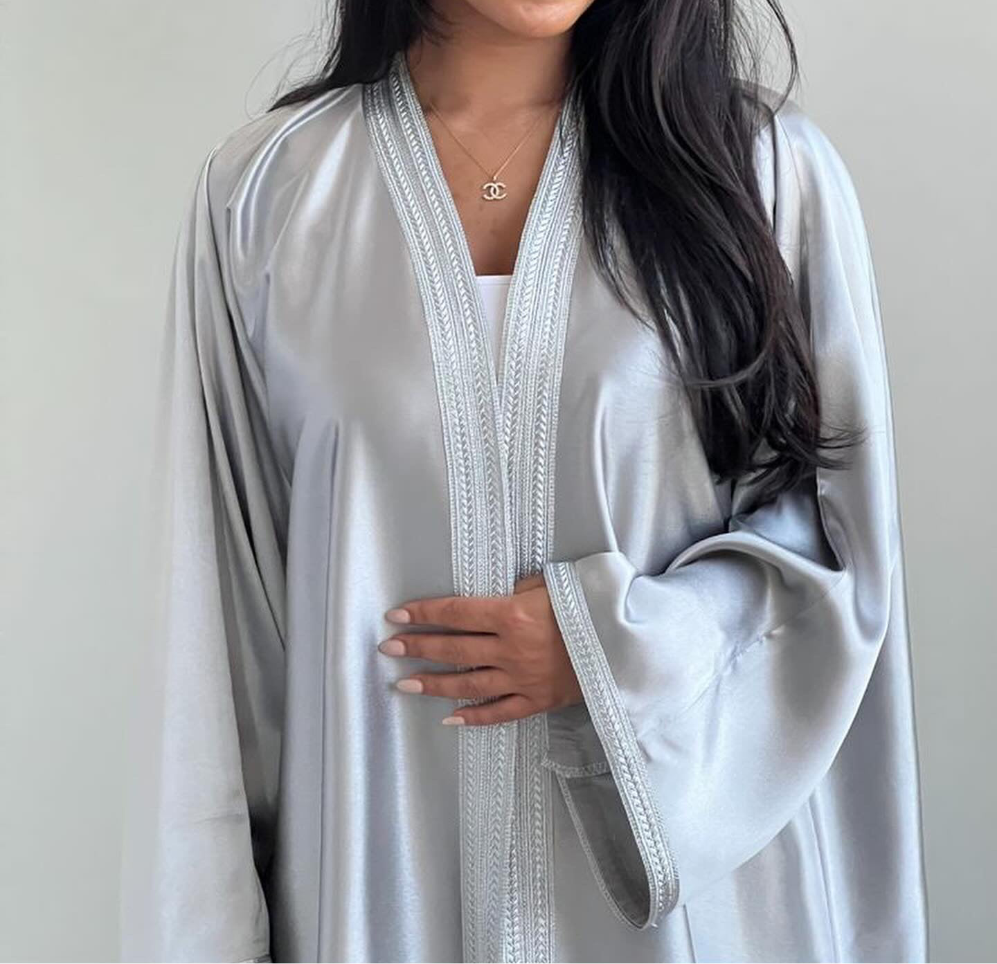Silver Abaya
