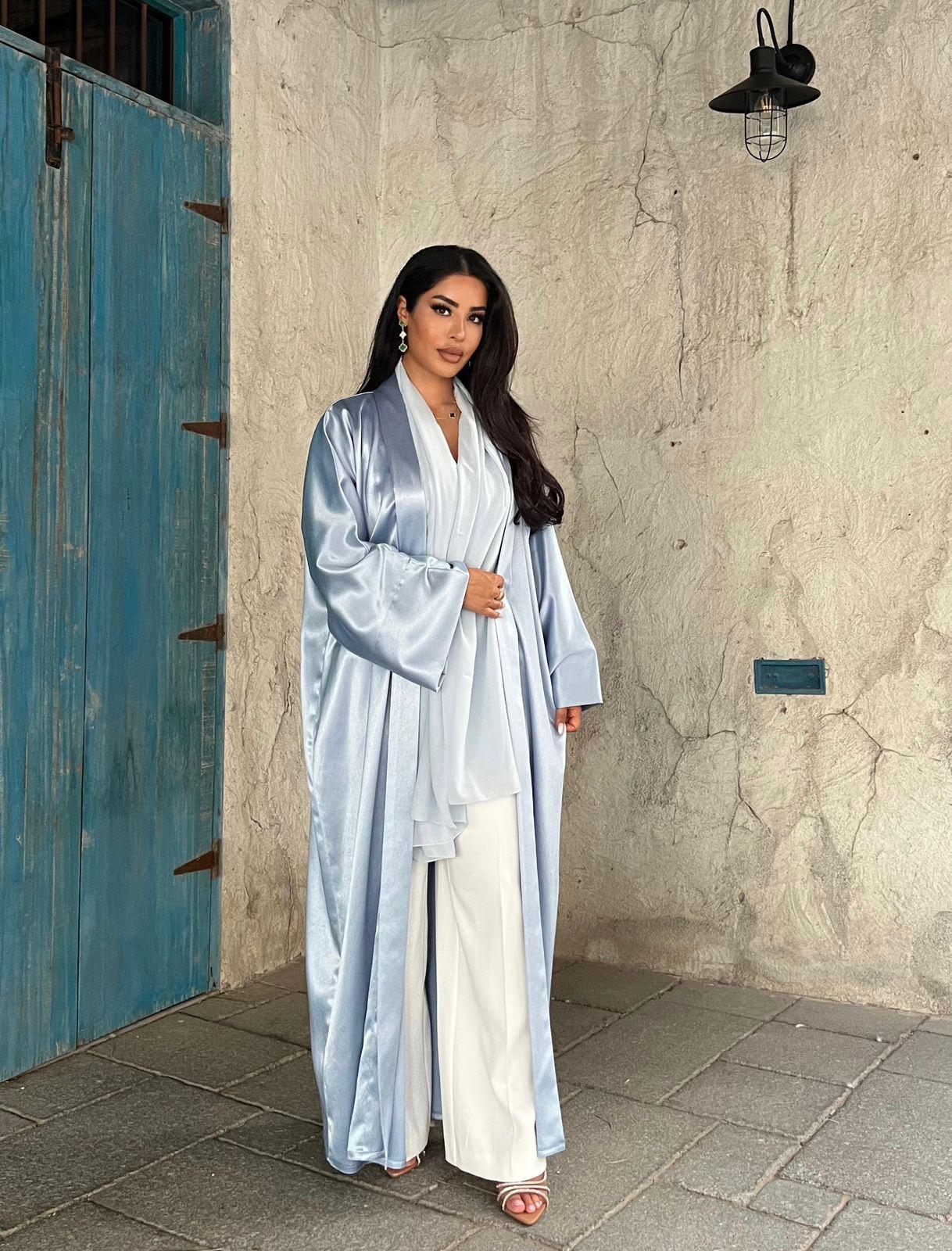 Baby Blue Abaya