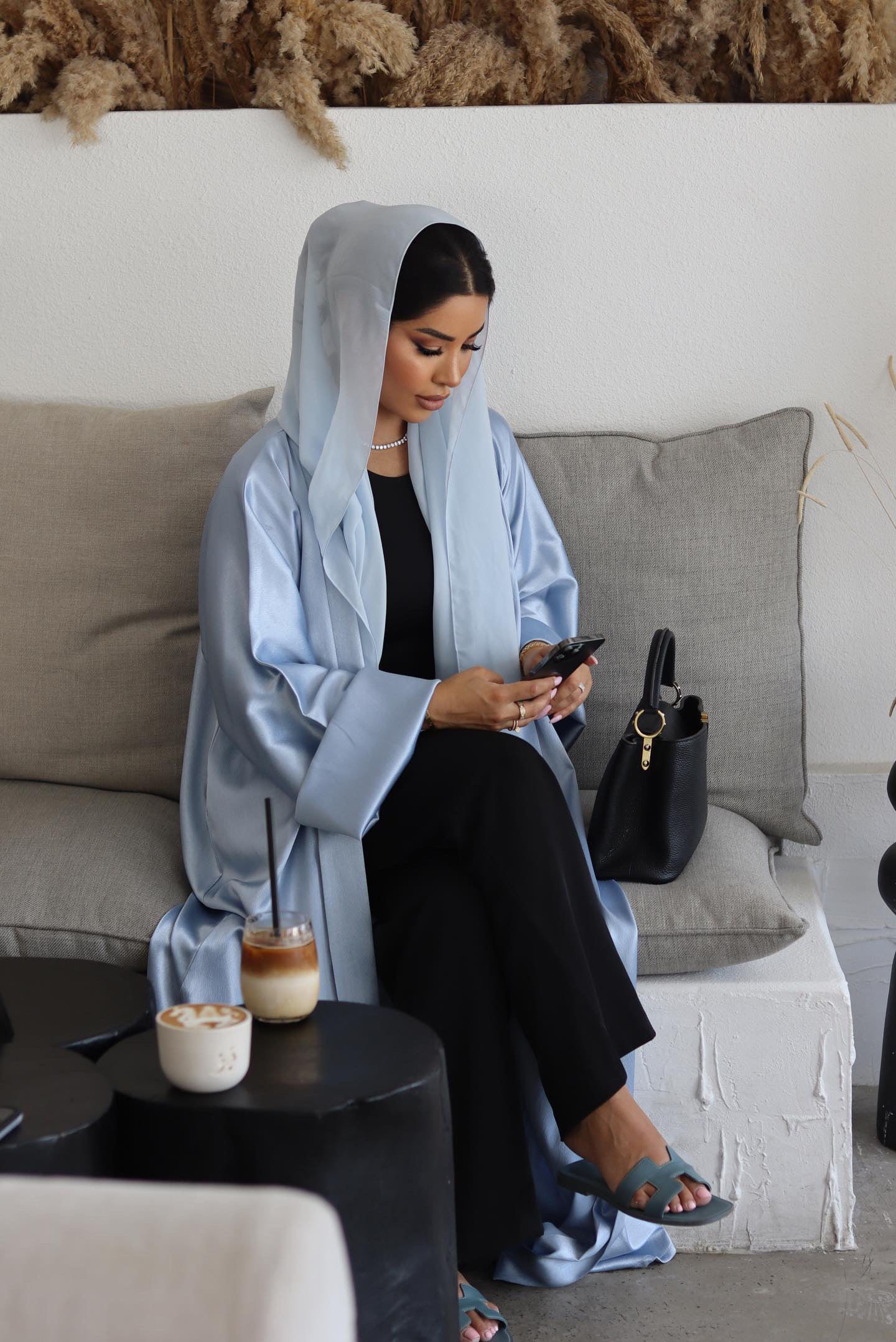 Baby Blue Abaya