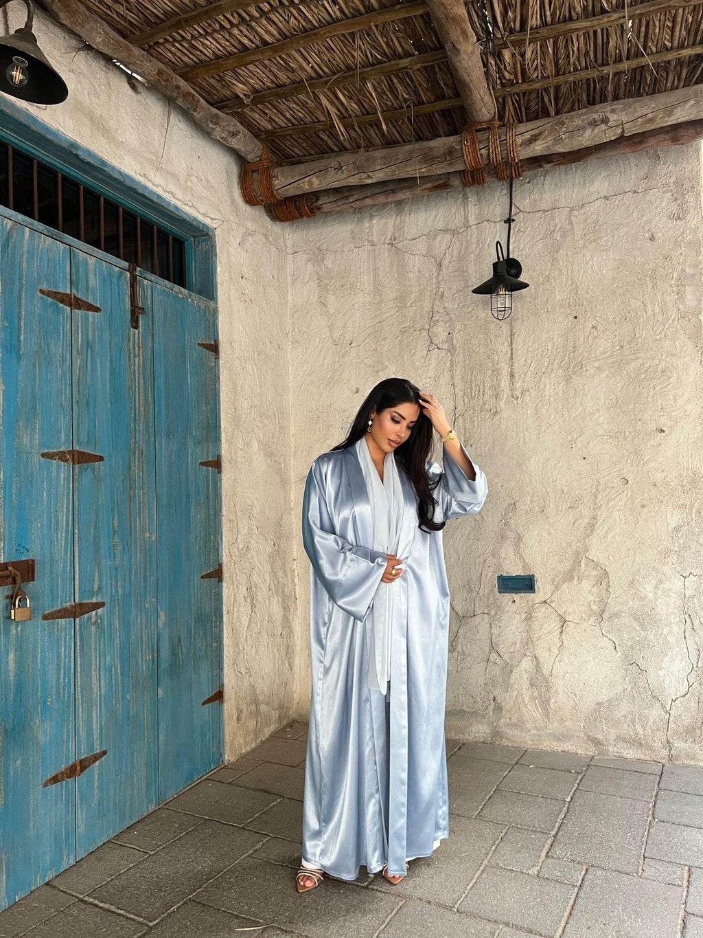 Baby Blue Abaya