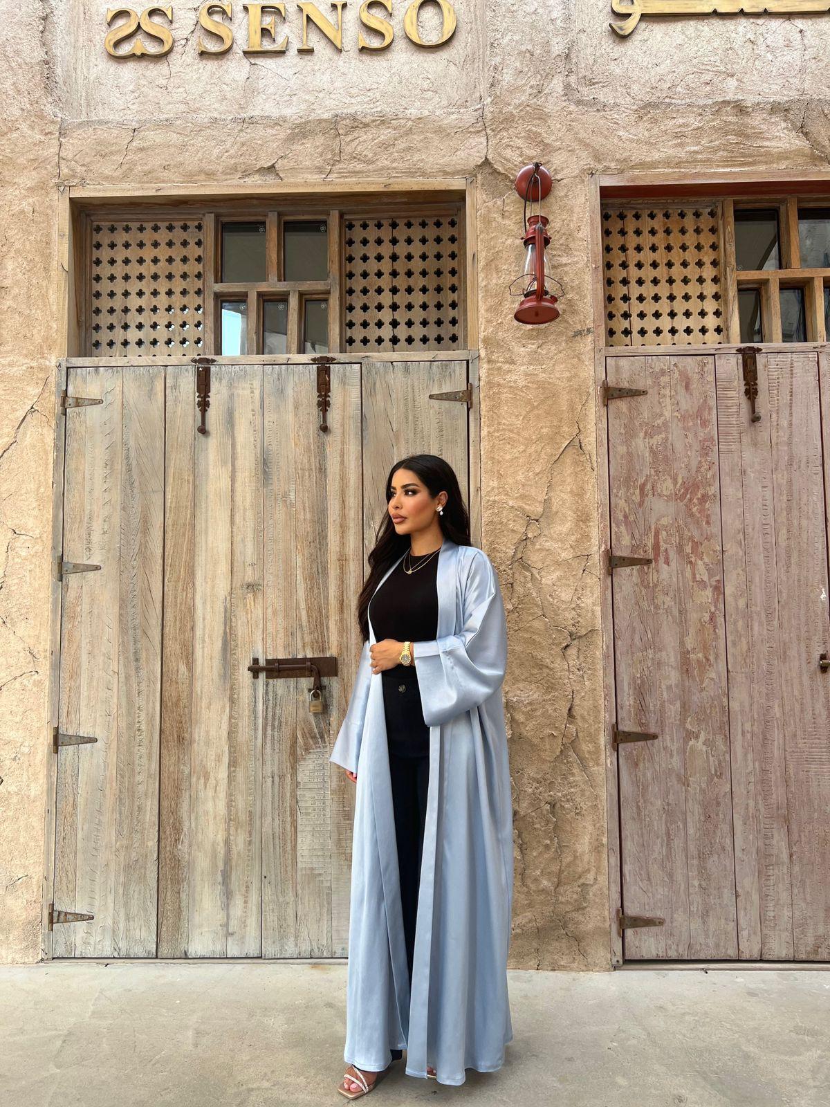 Baby Blue Abaya