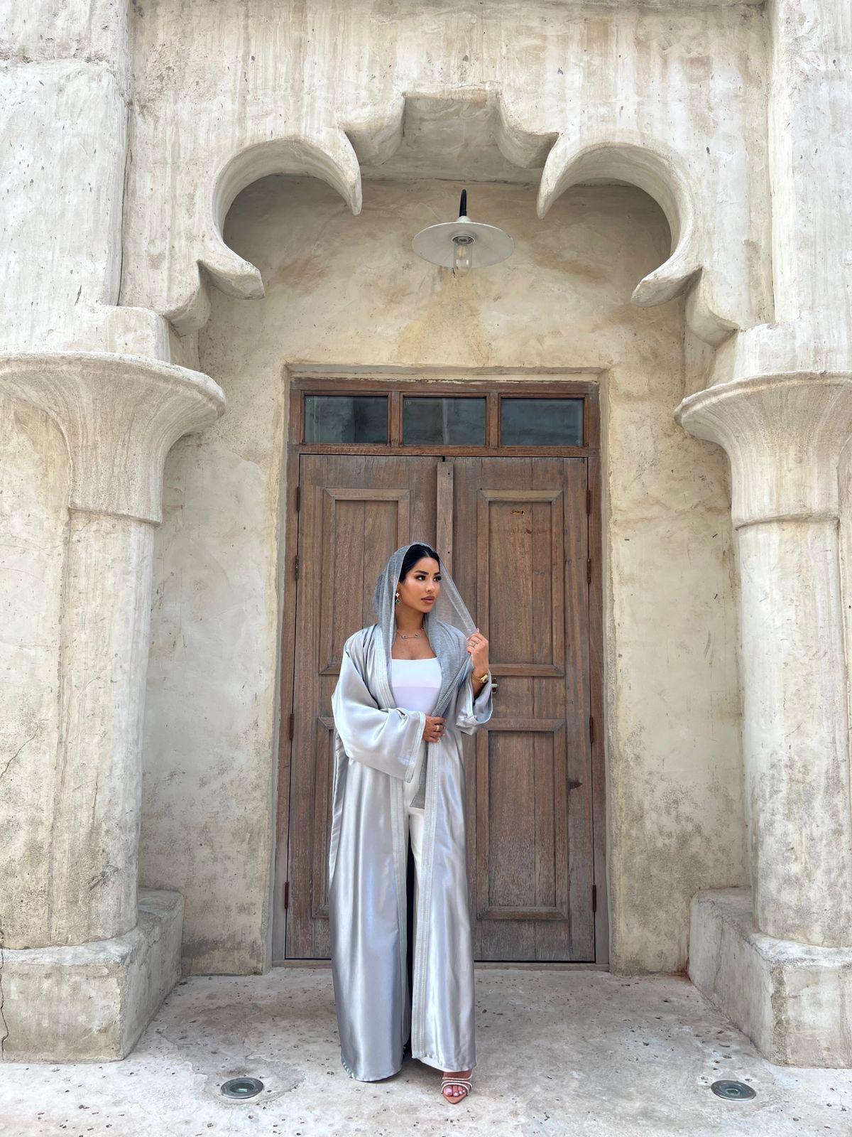 Silver Abaya