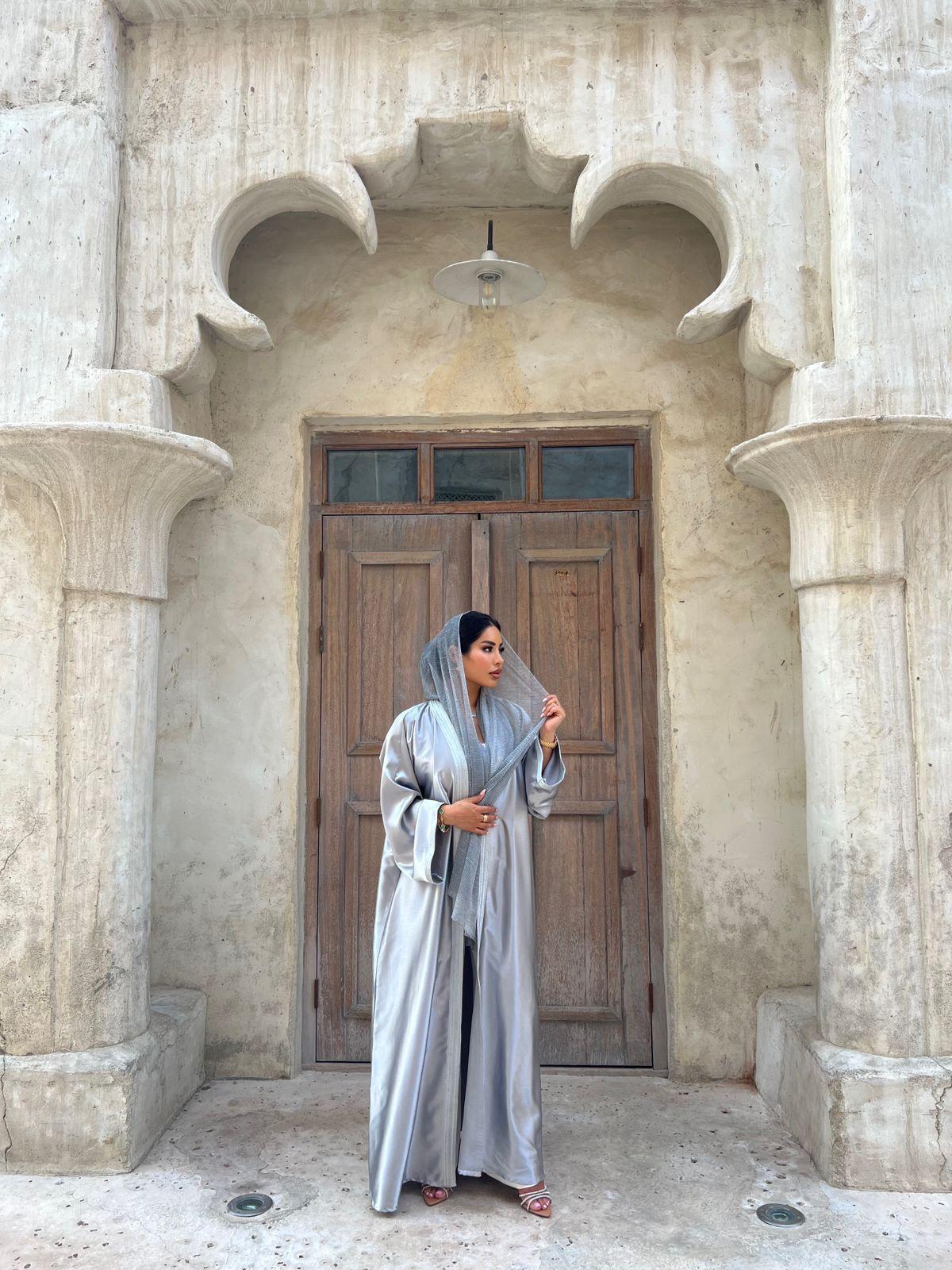 Silver Abaya