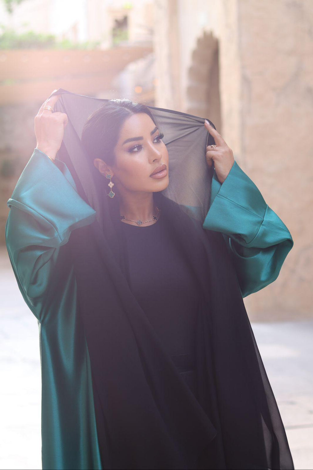 Emerald Green Abaya
