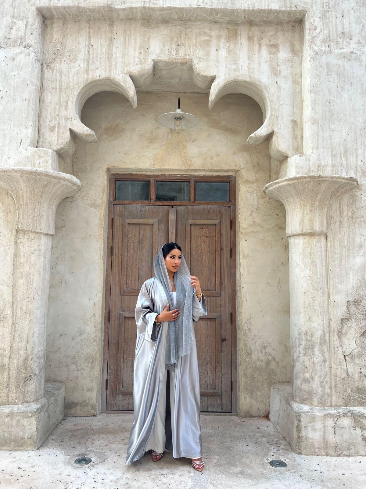 Silver Abaya