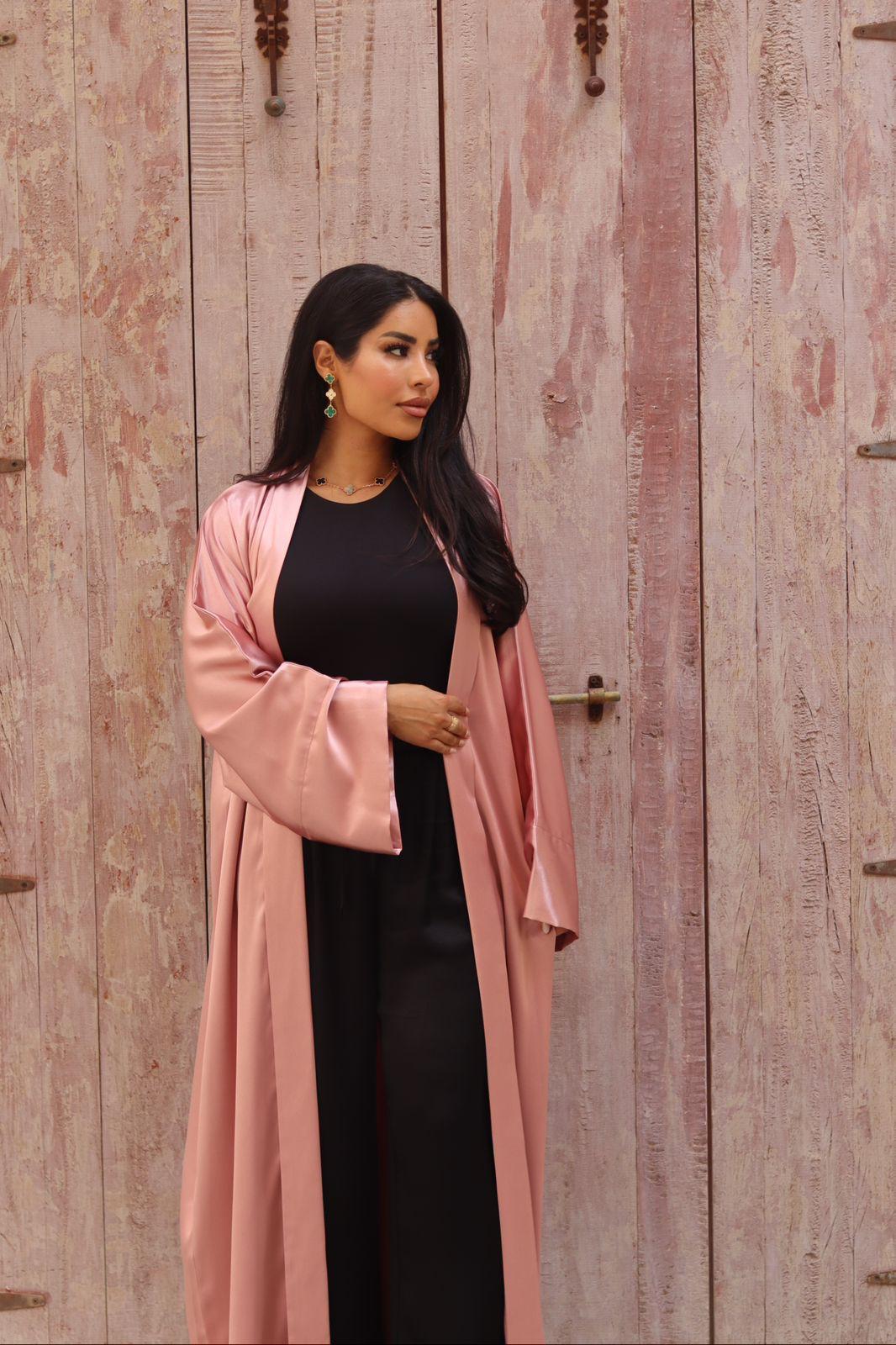Shiny Pink Abaya