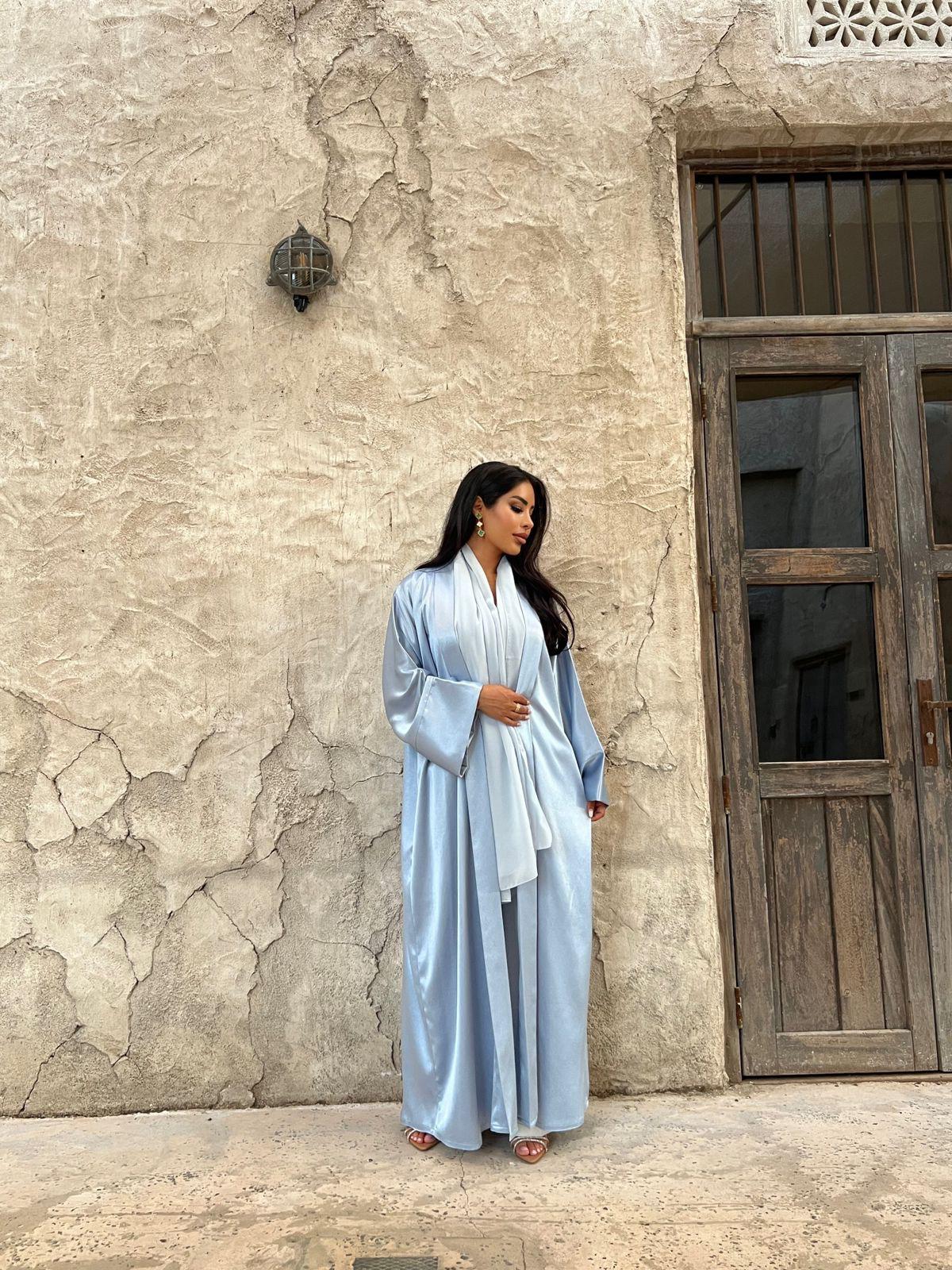 Baby Blue Abaya