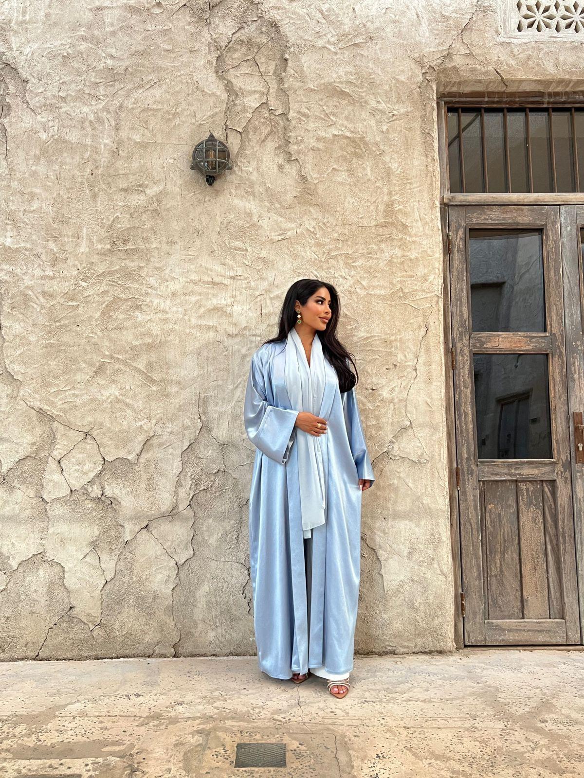 Baby Blue Abaya