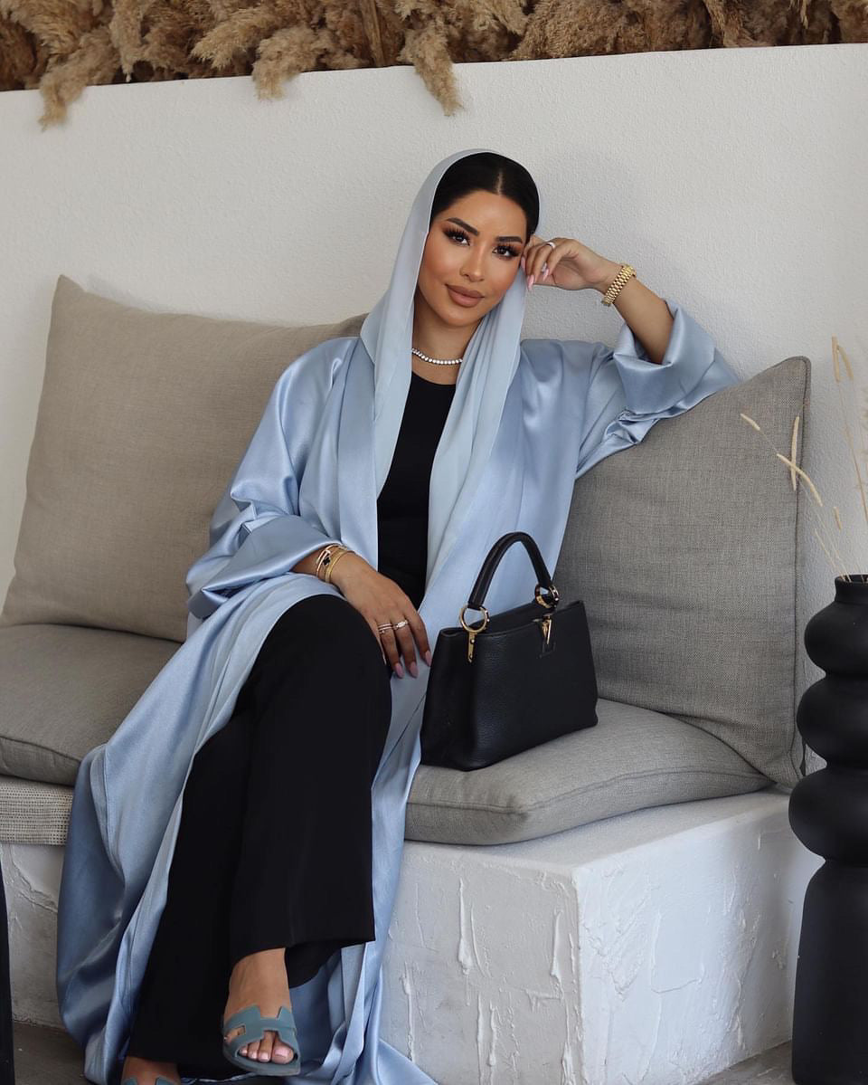 Baby Blue Abaya